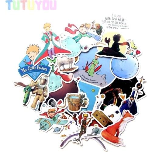 PC17 23Pcs/set Le Petit Prince Stickers Decal For for Guitar Laptop Luggage Car Fridge Graffiti Decal Sticker For kids