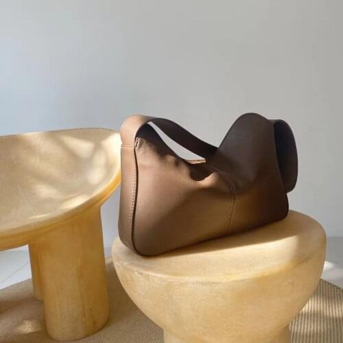 2021 New Handle Bag Exquisite Women Retro Handbag High Quality Female Leather Underarm Bag