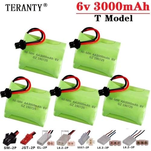 Upgrade 6v 3000mah NiMH Battery For Rc Toys Cars Tanks Robots Guns Boats AA Ni-MH 2400mah 6v Rechargeable Battery Pack 1-10PCS