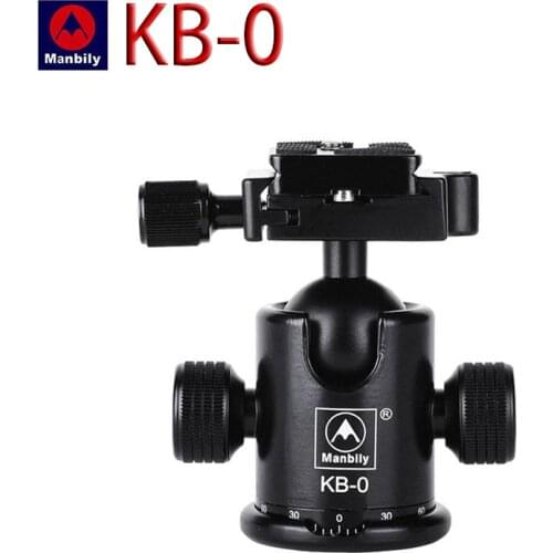 Manbily KB-0 aluminum alloy platform 360 degree panoramic shooting professional tripod head can bear 10KG