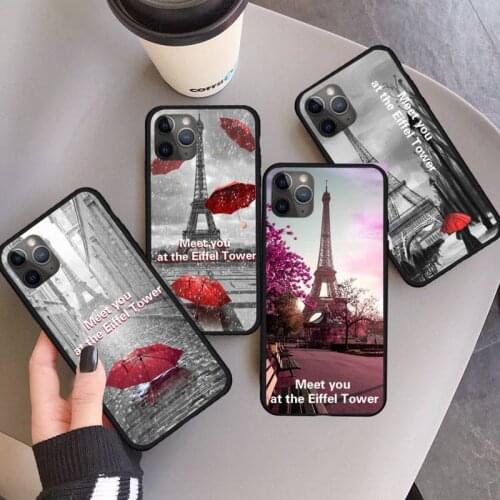 Romantic Eiffel Tower in Paris, France Phone Case for iPhone 11 12 pro XS MAX 8 7 6 6S Plus X 5S SE 2020 XR