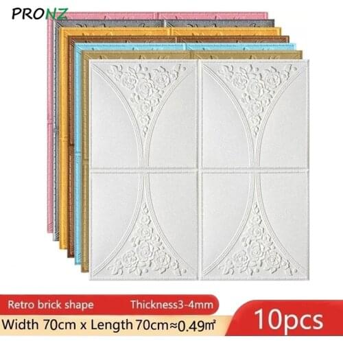 Self-Adhesive Panels Wall sticker Decorative Foam Wall Sticker Soft Personalized Wall Renovation Anti-collision Sound Insulation