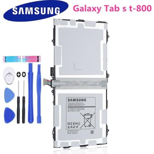 SAMSUNG Original Replacement Battery EB-BT800FBC For Samsung GALAXY Tab S 10.5 T800 T801 SM-T805C SM-T807 Tablet Battery 7900mAh