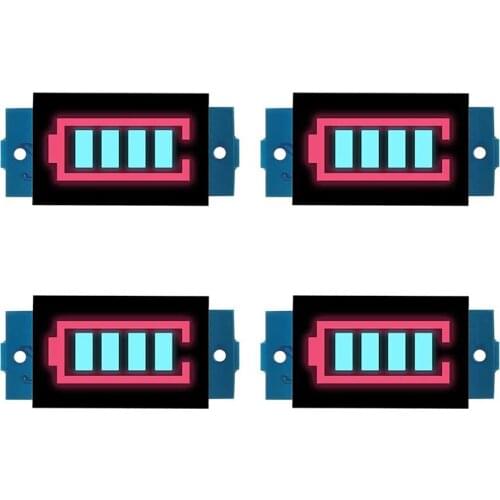 Series 1 PC 3S 3 Lithium Battery Capacity Indicator Module Lead-Acid Ni-MH 11.1V 12V 12.6V 4 Sections Blue LED Display Electric