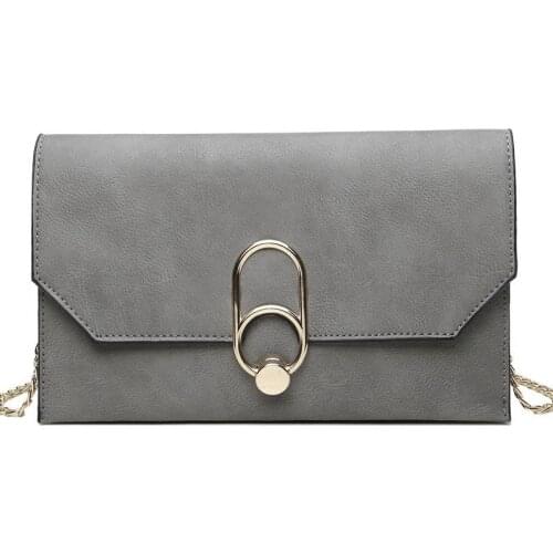 Gina Tang Grey Day Clutch Women Fashion Solid Envelope Bag Ladies bag female Clutches Handbag Clutch Purse Leather bolsas