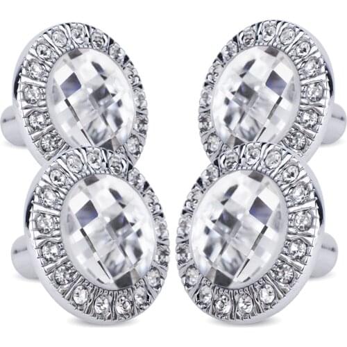 10pcs Glass Dresser Pulls Drawer Pull Handles Crystal Kitchen Cabinet Door Handle Rhinestone Clear Modern Furniture Knob YZ-5001