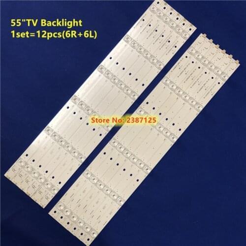 LED Strip For Sharp 55" TV RF-AJ550E30-0601R-05 RF-AJ550E30-0601L-05 A0 LC-55CUG8461KS LSC550FN13-G04 LC-55CUG8462K HWV55162Y
