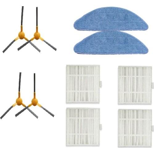 Mop cloths HEPA filter Side Brush for Proscenic 800T vacuum Cleaner parts Mop Pad Cleaning Brush Accessories