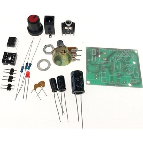 Smart Electronic DIY Kit LM386 Super Mini Audio Amplifier DIY Kit Suite Trousse LM386 Amplificador Module Board 3.5mm 3-12V