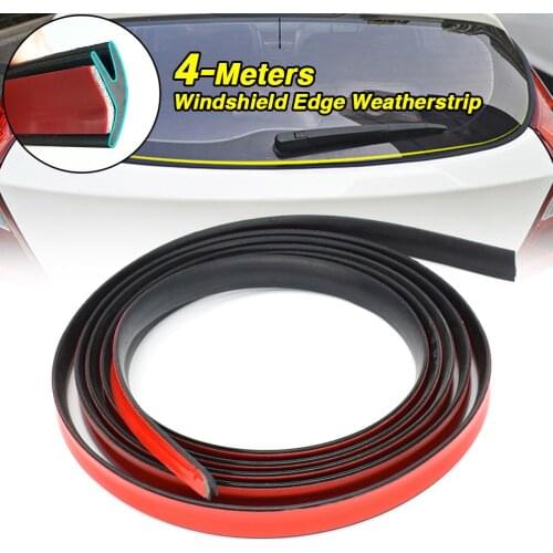 4m Universal Car Rubber Seal Strip Weatherstrip Dustproof Windscreen Window Edge Moulding Trim Panel Sealing Filler Auto Sticker