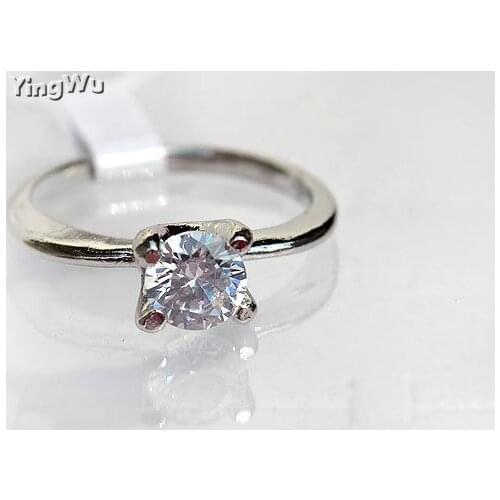 Yingwu Wholesale 10pcs Love Wedding Ring Silver Plated jewelry Classic Engagement Women 4Claws Arrows CZ Zirconia Rings