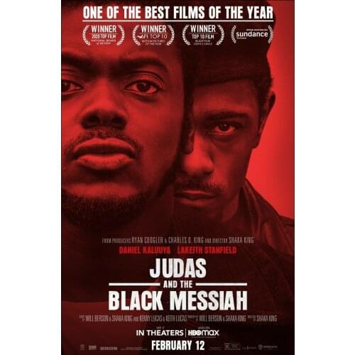 JUDAS AND THE BLACK MESSIAH Movie Art print Silk poster Home Wall Decor