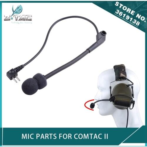 Z Tactical Airsoft Mic Parts Microphone for Comtac II Tactical Talkback COMTAC II Headset