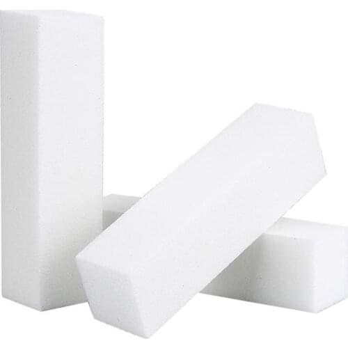1pc White Nail Buffer Buffing Sanding Block Nail File Polishing Soft Plastic Manicure Tofu Block Sponge Sandpaper Durable