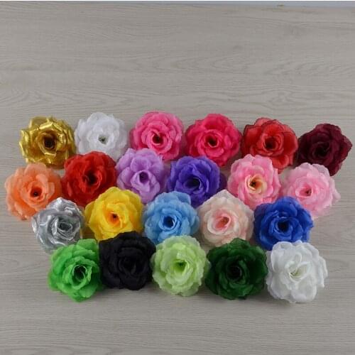 10 simulation 20 color roses 8CM rose flower wall flower arrangement DIY wedding holiday party supplies home festive decoration