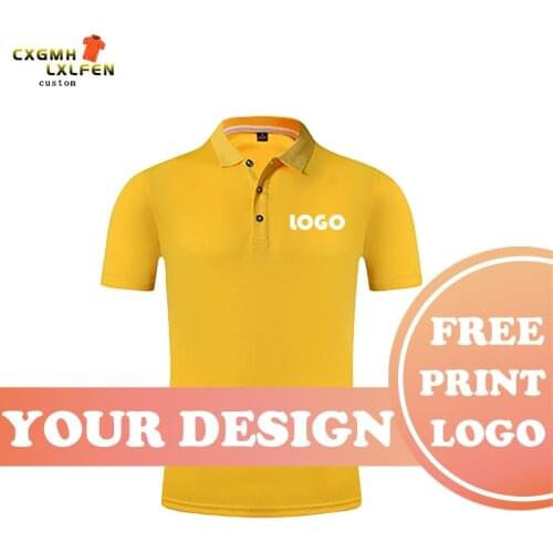 11-color high-end small collar quick-drying POLO shirt custom LOGO printing DIY brand text