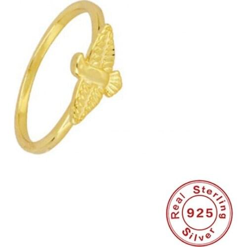 AIDE Punk Eagle silver 925 jewelry Ring For Engagement Women Jewelry Size 6/7/8 Finger Rings Party For Girls Anillos Gifts