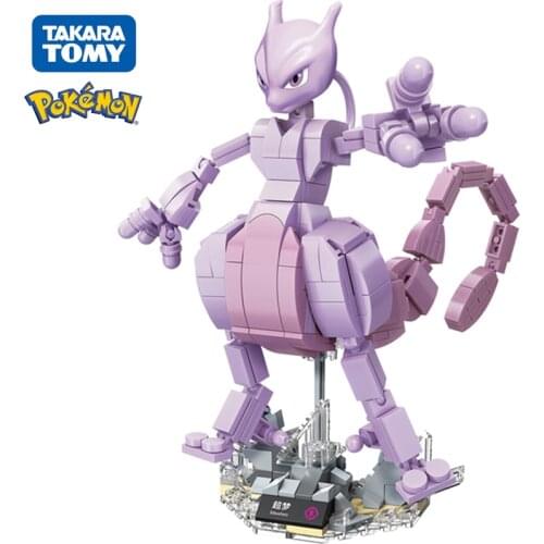 Anime Pokemon Ash Ketchum Poke Ball Charizard Blastoise Mewtwo Building Blocks Model Sets Bricks Toys For Children Gift