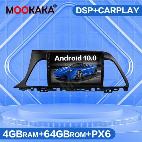 4G SIM LTE Android 10.0 PX6 Car Multimedia Player For HYUNDAI SONATA 2015-2017 Audio GPS Navigation Radio Tape Recorder Headunit