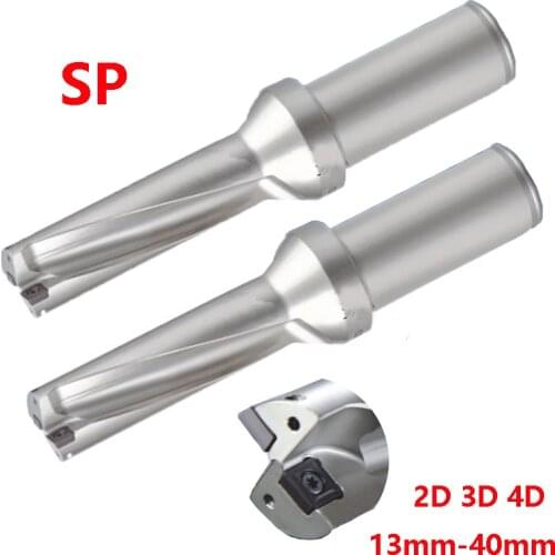 High Quality SP 2D 3D 4D U drill 13mm 40mm Indexable Drill Bit CNC Metal Drilling 14mm 20mm 25mm Precision standard power Drill