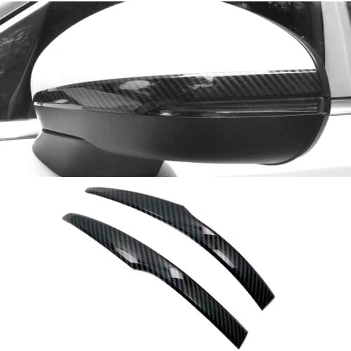 Carbon Fiber Printed Side Rearview Mirrors Garnish Strips Trim for Mercedes-Benz A Class W177 V177 2019-2021 CLA C118 W118 2020