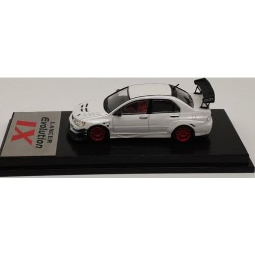 CM Model 1:64 Mitsubishi Lancer Evolution IX Pearl White Diecast Model Ca Metal Model Car Collection Cars Collectibles Gift
