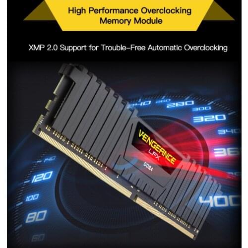 Corsair Vengeance LPX DDR4 8GB 3000MHZ(PC4-24000) C16 1.35V Desktop Memory - Black
