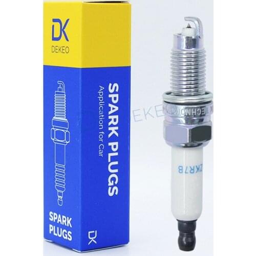 Dekeo For Audi A3 TT Porsche Cayenne Volkswagen Eos Golf R32 Touareg Spark Plug Iridium Platinum IZKR7B 7563 ZKR7AP-Q 95105 4PCS