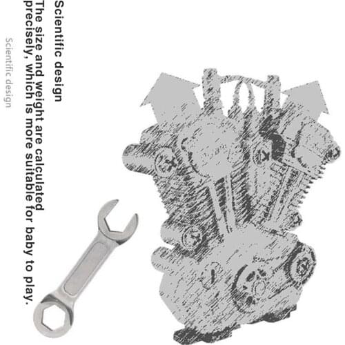 Children Toys Motorcycle Engine Overhaul Play Set With Light Sound DIY Assembly Mechanic Kit Educational Toys For Kid Gift