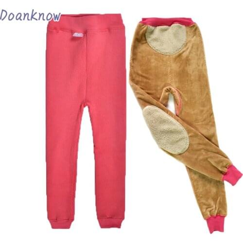 ChildrenS Thermal Underwear Leggings Boys Pants Elastic Cotton Warm Casual Trousers Boys And Girls Pajamas Long Johns