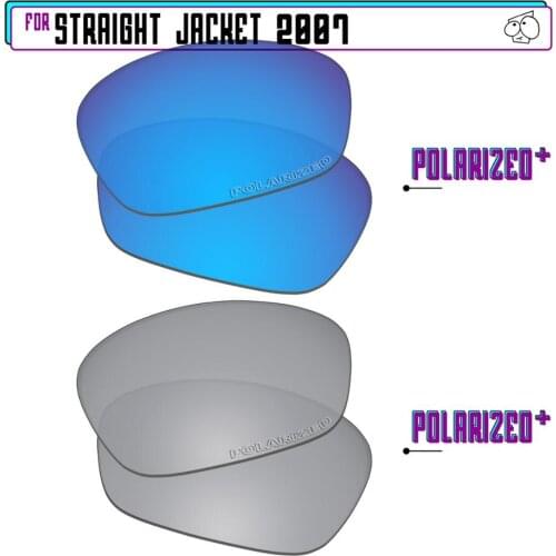 EZReplace Polarized Replacement Lenses for - Oakley Straight Jacket 2007 Sunglasses - Sir P Plus-BluePPlus