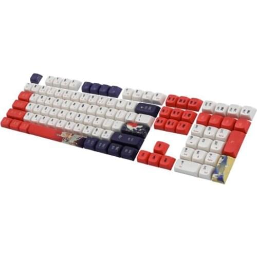 HOT-PBT Keycaps Japanese Keycaps, XDA Profile Keycap for Mechanical Keyboards, Full 108 Key Set (Taoism Keycaps)