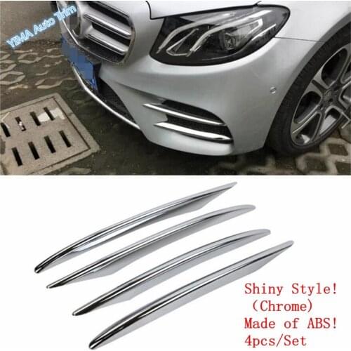 Lapetus ABS Chrome Front Fog Lights Lamp Eyelid Cover Trim Fit For Mercedes Benz E-Class E CLASS W213 Sedan Sport 2016 - 2019