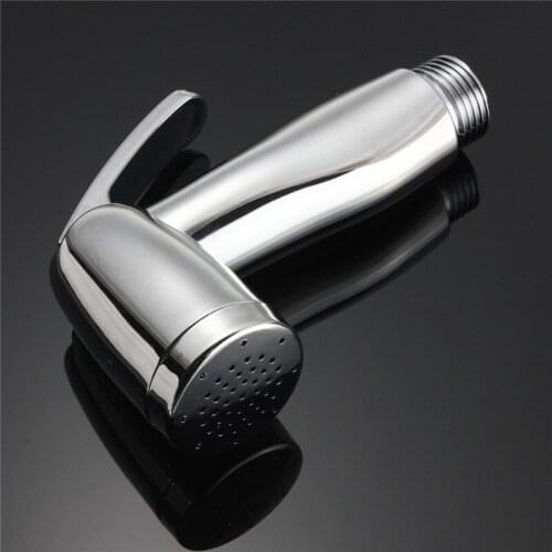 Chrome ABS Sprayer Handheld Toilet Bidet Shattaf Spray Bathroom Bidet Shower Head Nozzle Showerhead Toilet Shattaf Sprayer