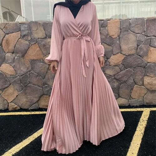 Kaftan Moroccan Dubai Abaya Arabic Muslim Dress Turkey Abayas For Women Robe Satin Longue Femme Vestidos Dresses Eid Mubarak