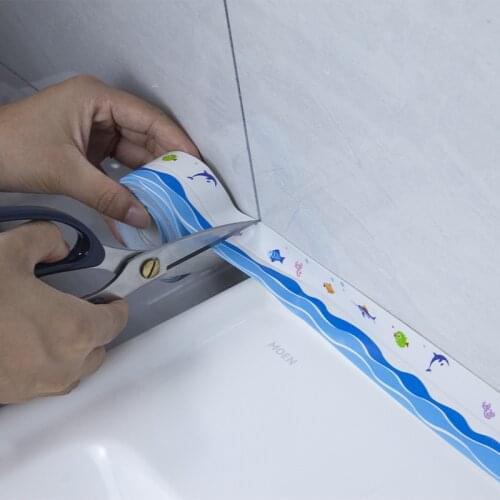 Beautiful Seam Stickers On The Wall Kitchen Sink Stove Gas Stove Corner Gap Self-Adhesive Anti-Mildew And oil-Proof Waterproof W