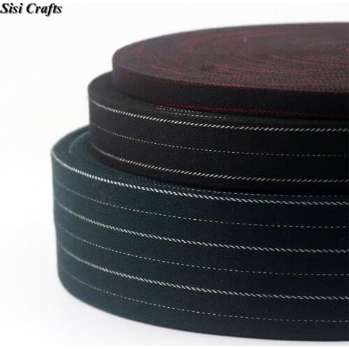 Sisi Crafts Layering Cloth Tape 3/8" 1" 2" Woven Fabric Stripe Ribbon Bias Trim DIY Garment Hair Bow Tie Collar Accessory 1M