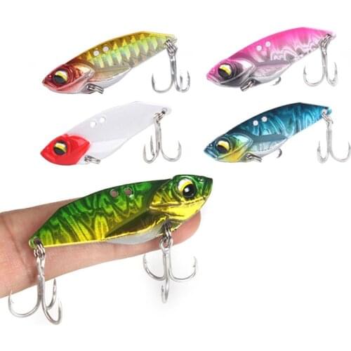 Mavllos VIB Bass Fishing Lure Set 5pcs/lot 5g 10g 15g Metal Vib Blade Lure Sinking Vibration Baits Artificial Vibe for Bass Pike
