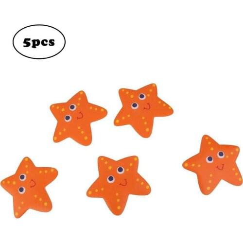 5x Bath Tub Non Slip Baby Kids Safety Treads Sticker Bathroom Applique Decal Starfish Waterproof and Anti Bacterial 40