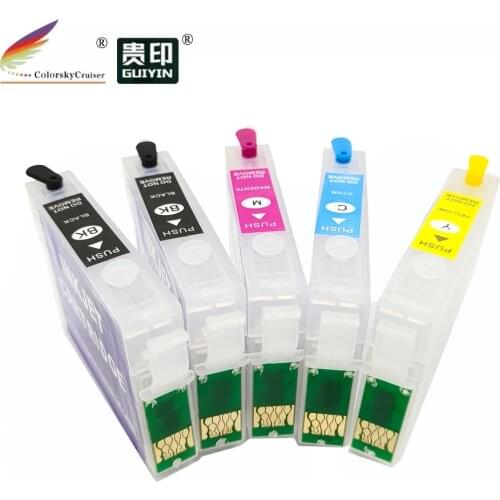 RCE-73HN-73N) refillable refill ink cartridge for Epson 73HN 73 73N STYLUS T20 TX100 TX200 TX400 C79 C90 k/k/c/m/y