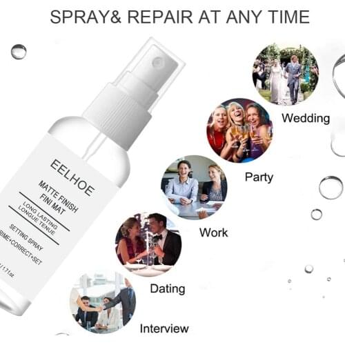 50ml Long Lasting Fixing Moisturizing Oil Controlling Quick Makeup Setting Spray Face Primer Foundation Base Foundation Spray