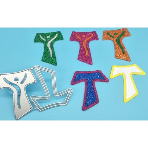 T-shape, Cross DIY decoration of T-shape dancer metal cutting die, paper crafts, scrapbooks, cardboard photo albums