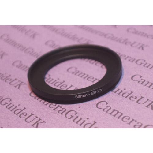 39mm-52mm 39-52 mm 39 to 52 Step Up lens Filter Ring Adapter