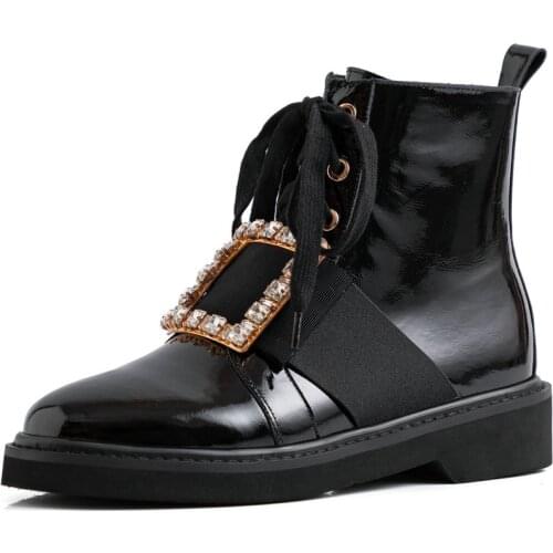 New style Genuine leather Fashion boots Womens boots Side zipper Autumn and winter boots cowhide Womens shoes