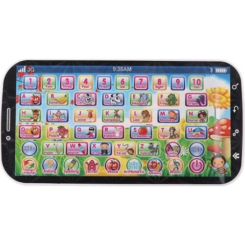 14.5*7.5cm White Learning Machine,Kids toy Cell phone Touch Screen baby toy for children students Educational Toys