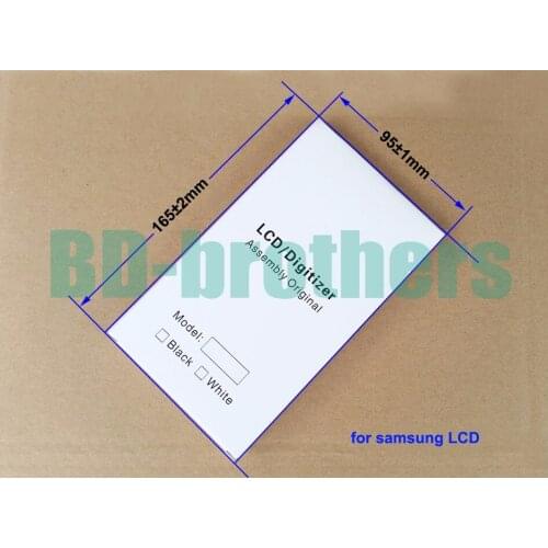 165 x 95 x 13mm Wihte Paper Box + EVA Case for Samsung Universal LCD Screen Digitizer Full Protective Packing Package 200sets