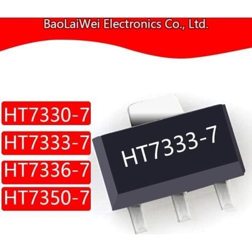 200pcs HT7330-7 HT7333-7 HT7336-7 HT7350-7 3SOT89 chip Electronic Components Integrated Circuits voltage regulator LDO