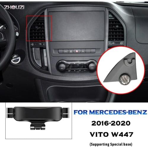 Car Mobile Phone Holder Air Vent Clip Mounts Stand GPS Navigation Bracket For Mercedes Benz VITO W447 2016-2020 Car Accessories