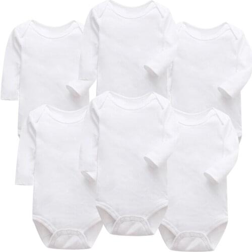 Baby boy Bodysuits white girl Bodysuit Long Sleeve Infant Jumpsuits Original Cotton Coveralls Clothing Set