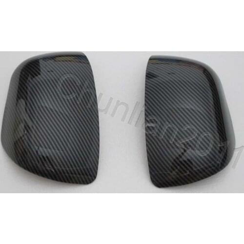 Carbon Fiber Style Rearview Side Mirror Cover Trim for 2009-2015 Mitsubishi Outlander Sport/ASX Mirrors